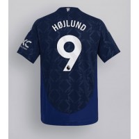 Fotballdrakt Herre Manchester United Rasmus Hojlund #9 Bortedrakt 2024-25 Kortermet